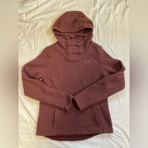 The North Face Women's Maroon Cowl Neck Sweater Knit Pullover